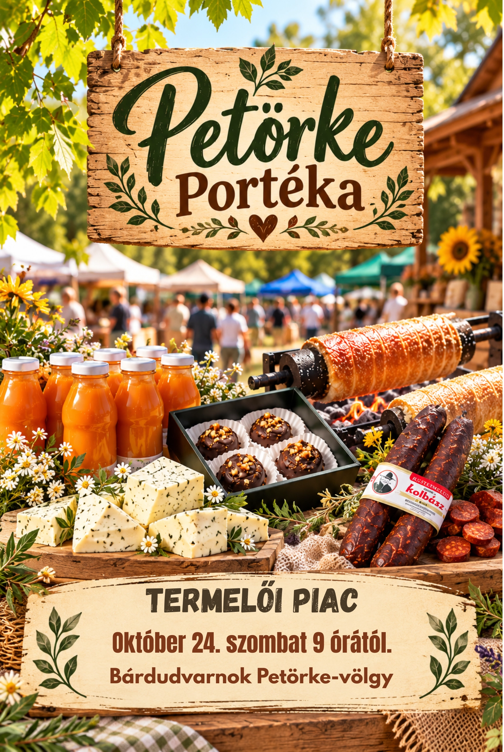 Petörke Portéka – Kistermelői és kézműves piac a Petörke-völgyben esemény poszter