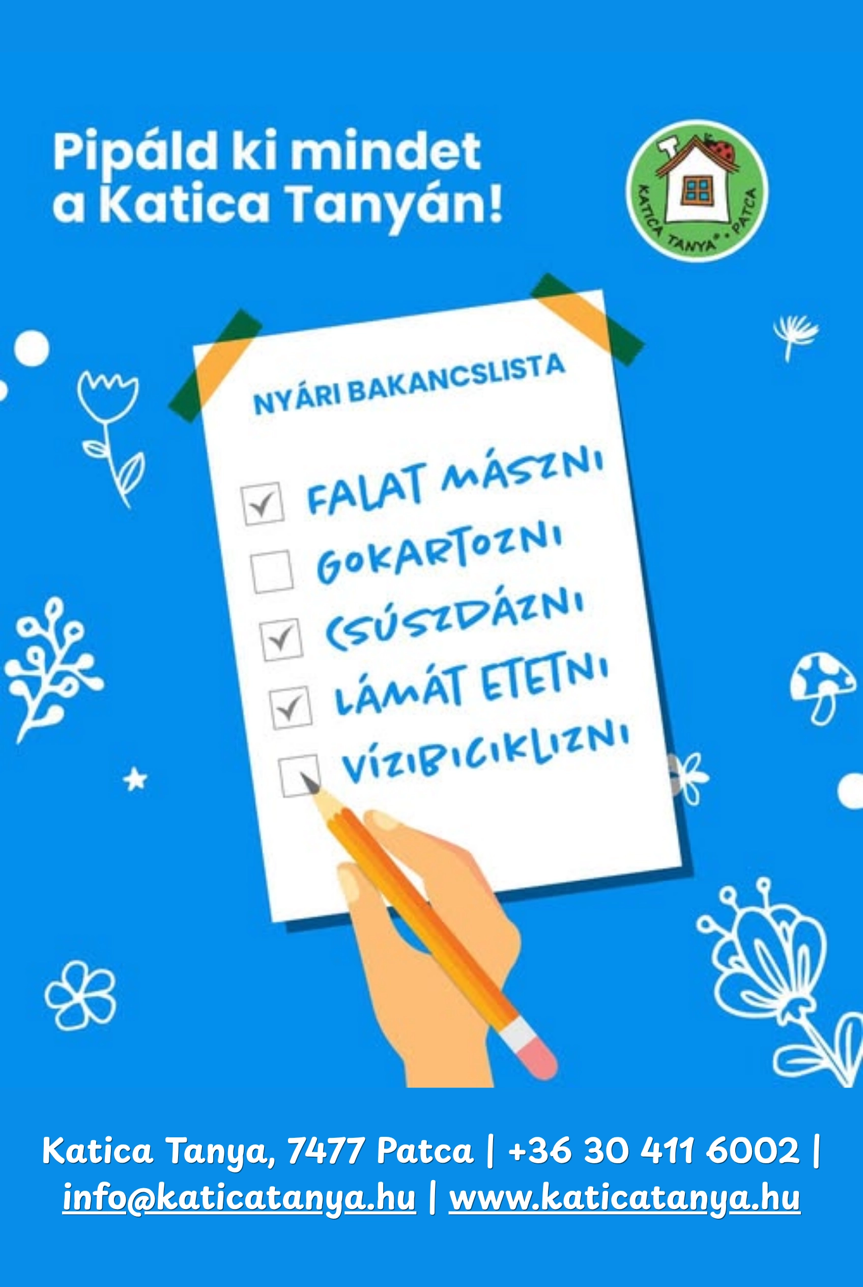 Katica Tanya – Júliusi hétköznapi programok esemény poszter