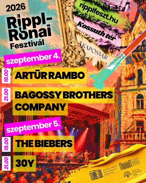 The Biebers és 30Y koncert – Rippl-Rónai Fesztivál 2026 esemény poszter