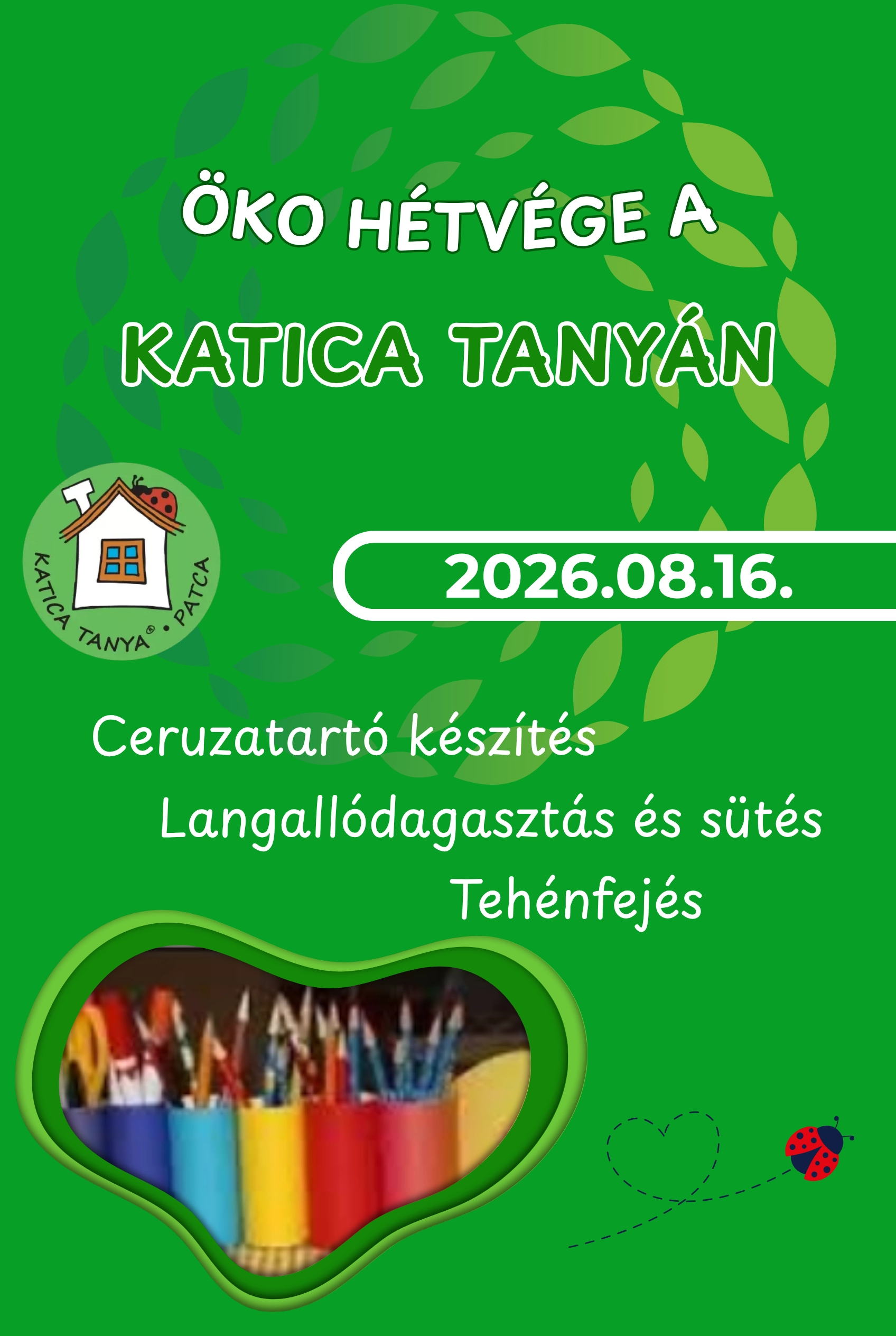 Öko hétvége a Katica Tanyán esemény poszter