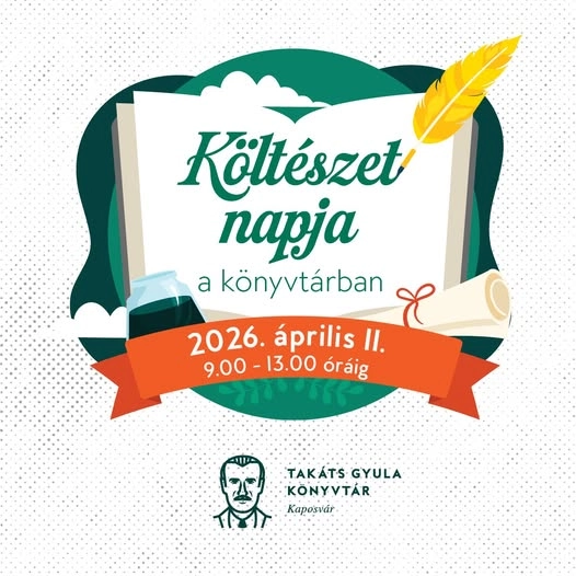 Költészet napja a könyvtárban esemény poszter