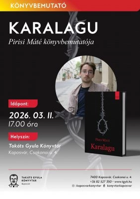 Karalagu - Könyvbemutató esemény poszter