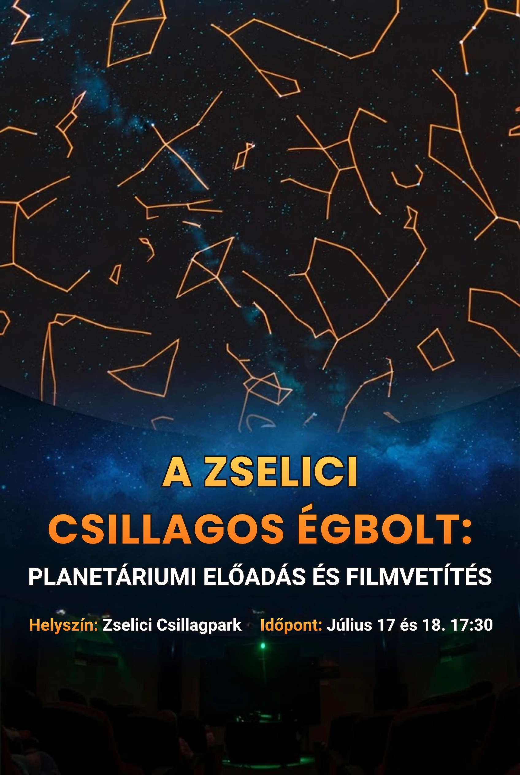 A zselici csillagos égbolt: planetáriumi előadás és filmvetítés esemény poszter