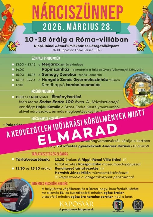 Nárciszünnep a Rippl-Rónai József Emlékház és Látogatóközpontban esemény poszter