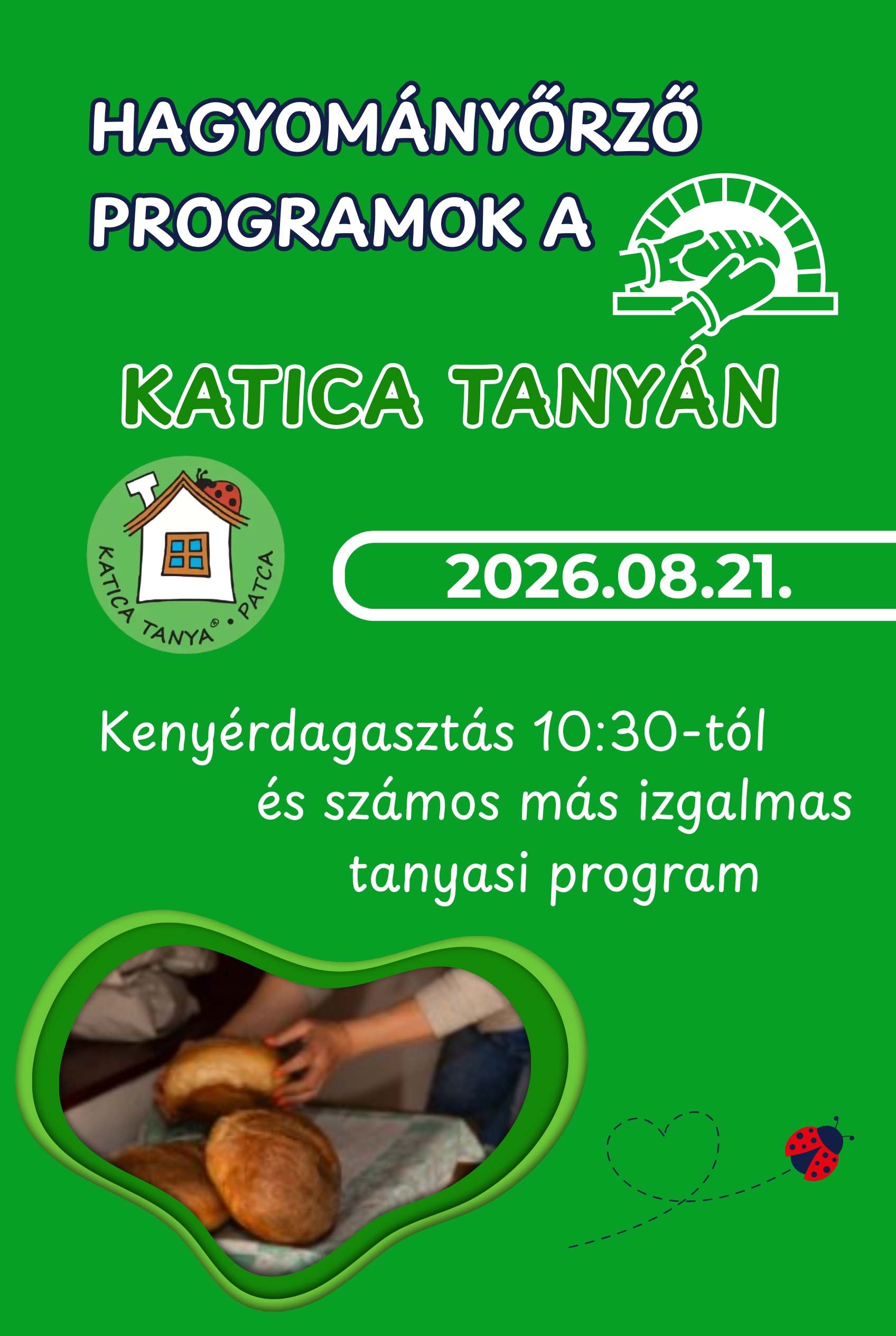 Hagyományőrző programok a Katica tanyán esemény poszter