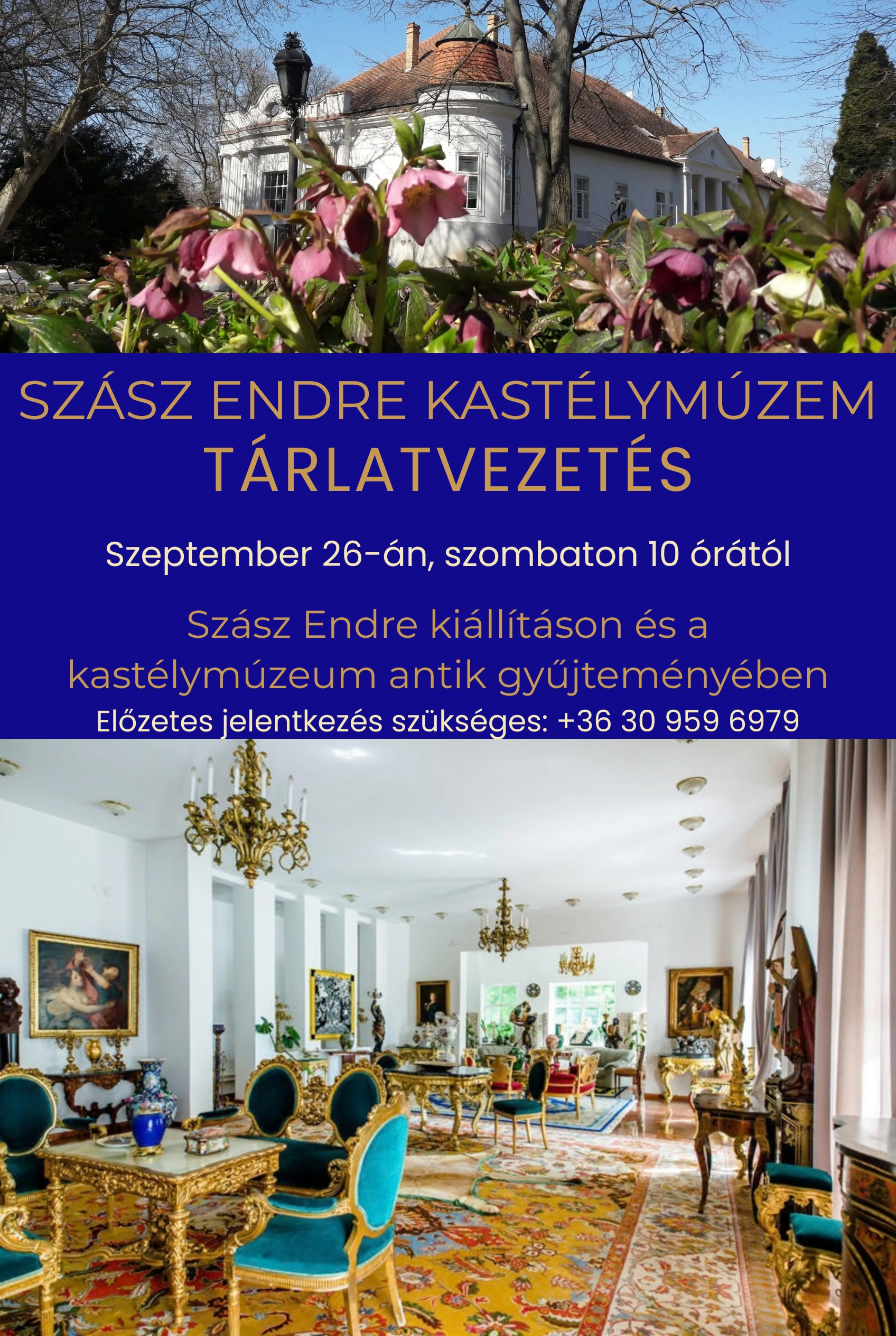 Tárlatvezetés a várdai Szász Endre Kastélymúzeumban esemény poszter