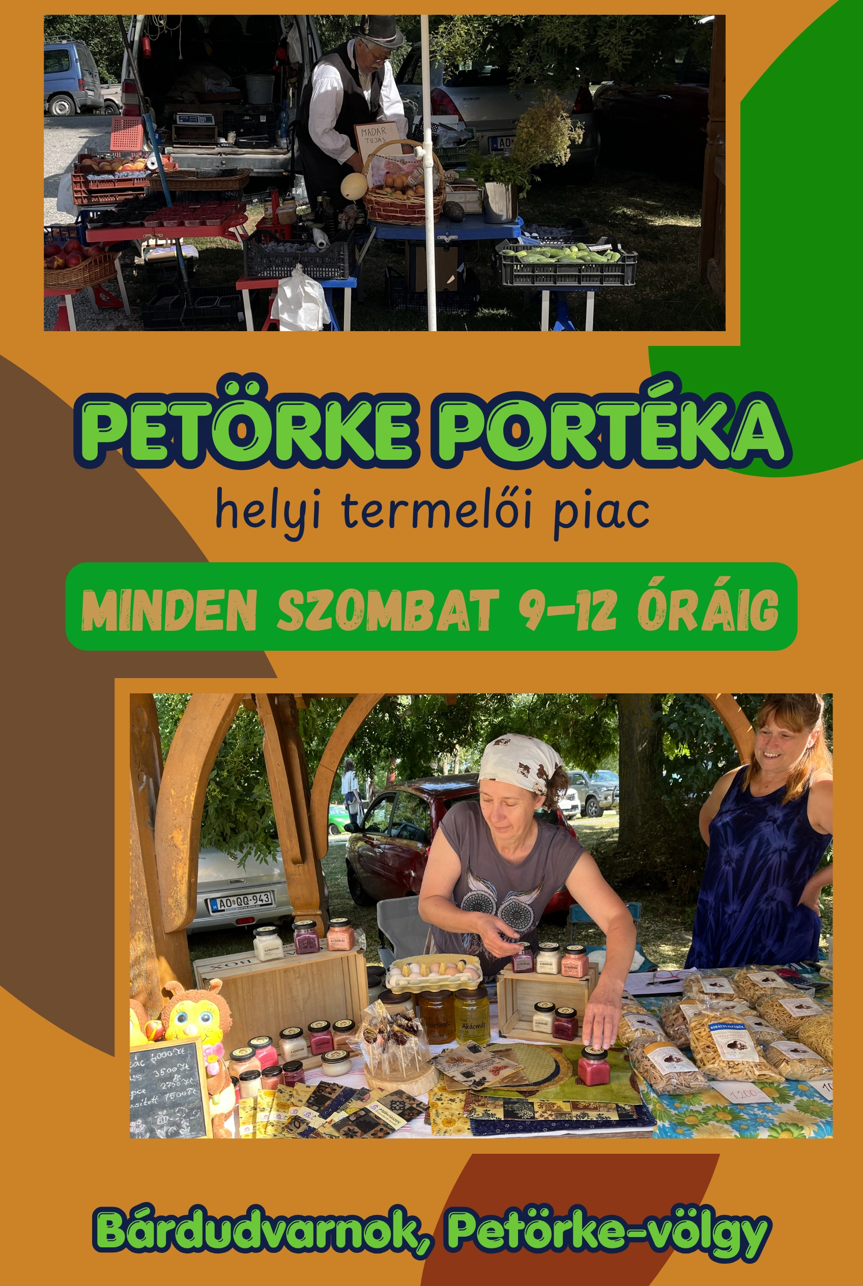 Petörke Portéka – Kistermelői és kézműves piac a Petörke-völgyben esemény poszter