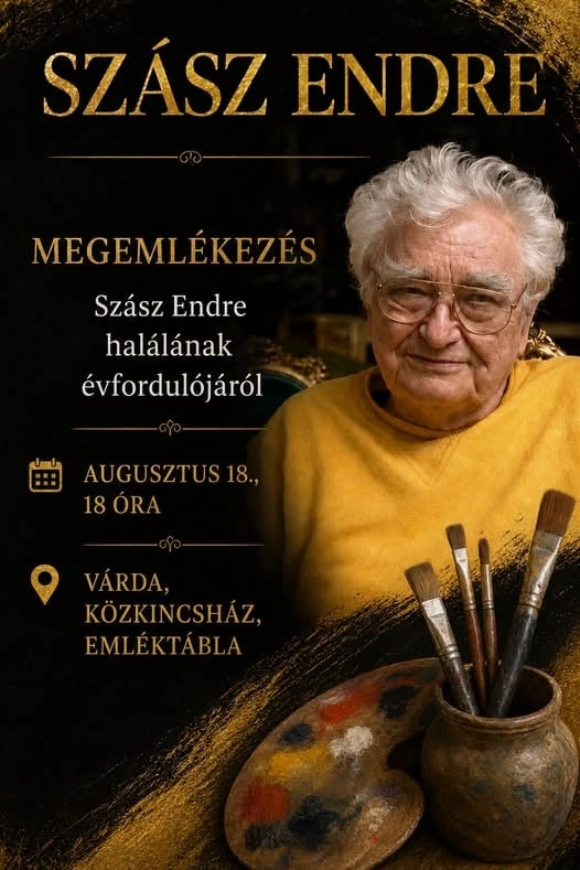 Szász Endre megemlékezés – A művész halálának évfordulóján esemény poszter